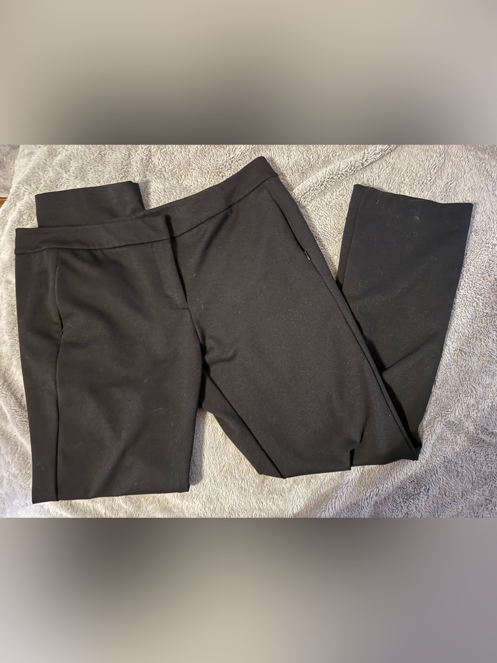 New York & Company Black Straight Leg Ponte Pants